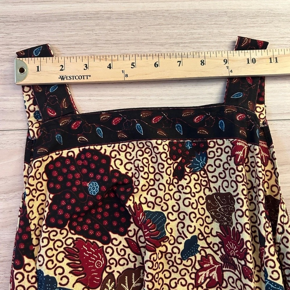 Gil Aimbez Genre Floral Maxi Dress Vintage Batik ILGWU - Picture 8 of 11